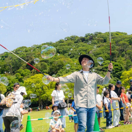 平尾台シャボン玉イベント